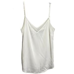 White House Black Market Women's Sz XS Cami Tank Top Cream White Strappy